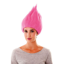 Peluca troll fucsia | Ducaval | Envías 24/48 horas 