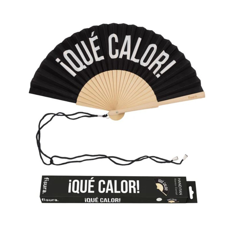 Abanico "¡Que calor!" negro | Ducaval | Envías 24/48 horas 