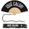 Abanico "¡Que calor!" negro | Ducaval | Envías 24/48 horas 