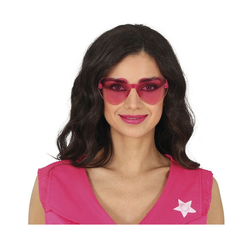 Gafas transparentes corazon rosa | Ducaval | Envías 24/48 horas 