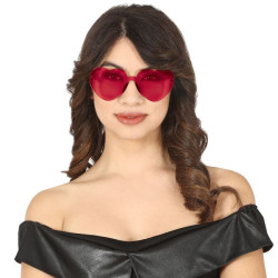 Gafas transparentes corazon rojo | Ducaval | Envías 24/48 horas 