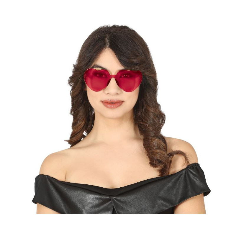 Gafas transparentes corazon rojo | Ducaval | Envías 24/48 horas 