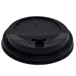 Tapa PS negra para vaso 12oz/16oz 50ud I Ducaval I Envíos24/48h