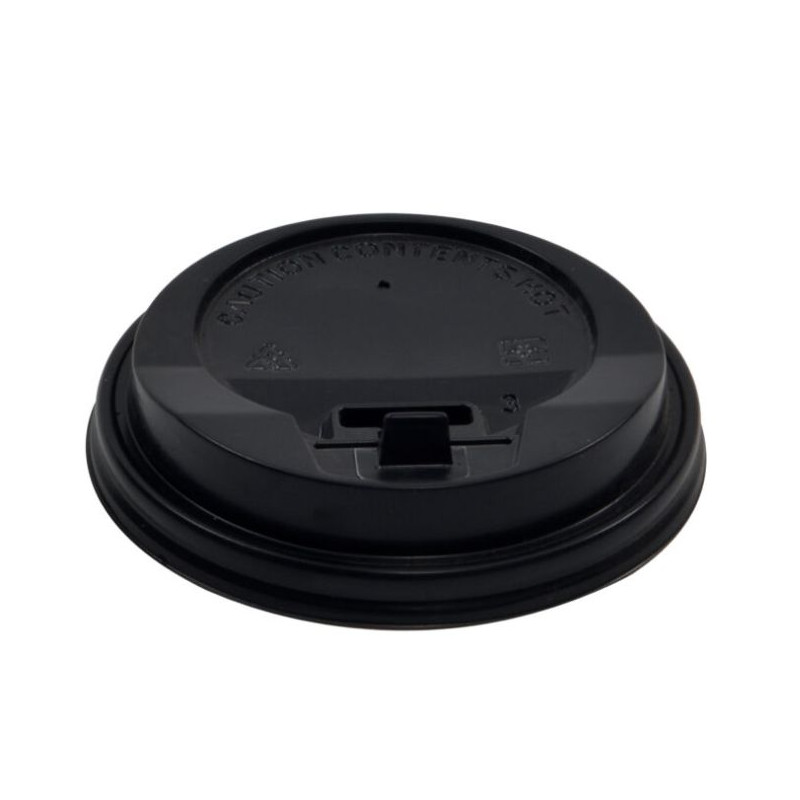 Tapa PS negra para vaso 4oz 50ud I Ducaval I Envíos 24/48 horas
