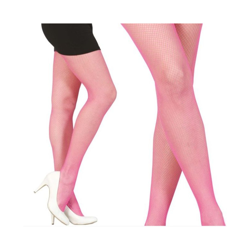 Pantys rejilla rosa neón I Ducaval I Envíos 24/48 horas