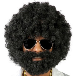 Peluca afro con rizos I Ducaval I Envíos 24/48 horas