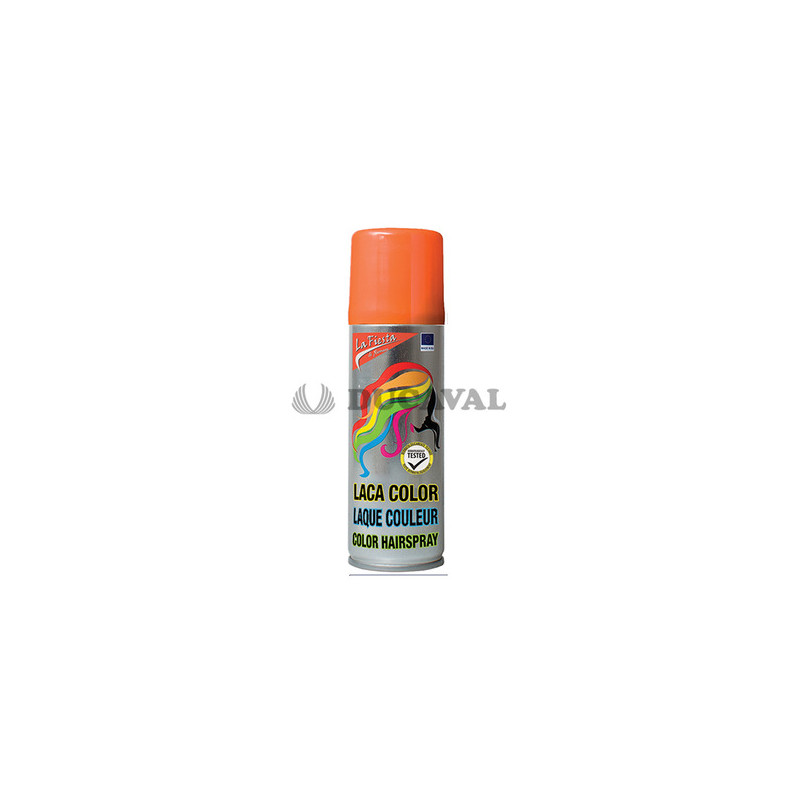 Laca pelo naranja 125ml  Disfraces Ducaval