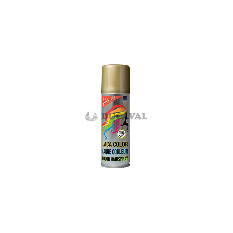 Laca pelo dorada 125ml  Disfraces Ducaval