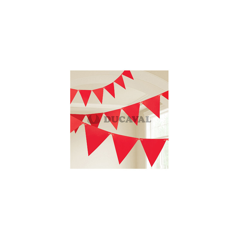 Banderín triángulos rojo 10mts| Ducaval | Envíos 24/48h