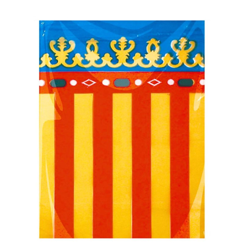 Bandera plast suelta 53x80 C.Valencia 100uds solapa | Ducaval | Envía