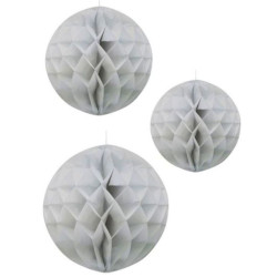 Pack 3 faroles redondos plata | Ducaval | Envías 24/48 horas 