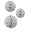 Pack 3 faroles redondos plata | Ducaval | Envías 24/48 horas 