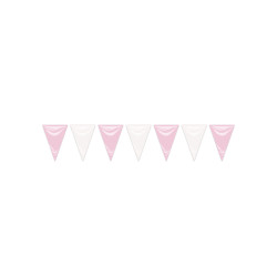 Bandera triangulo rosa/blanco 20x30 25m. | Ducaval | Envios en 24/48 