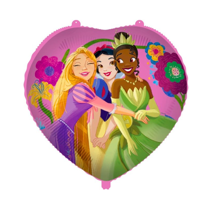 Globo foil corazon princesas 18" 46 cm I Ducaval I Envios 24/48 horas