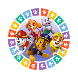 Platos Patrulla Canina 23cm 8und | Ducaval | 24/48 horas