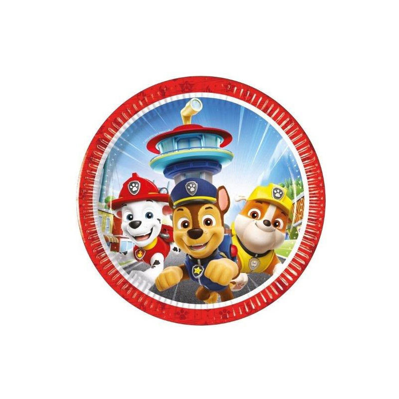 Platos patrulla canina 20cm 8 ud | Ducaval | Envíos 24/48 horas