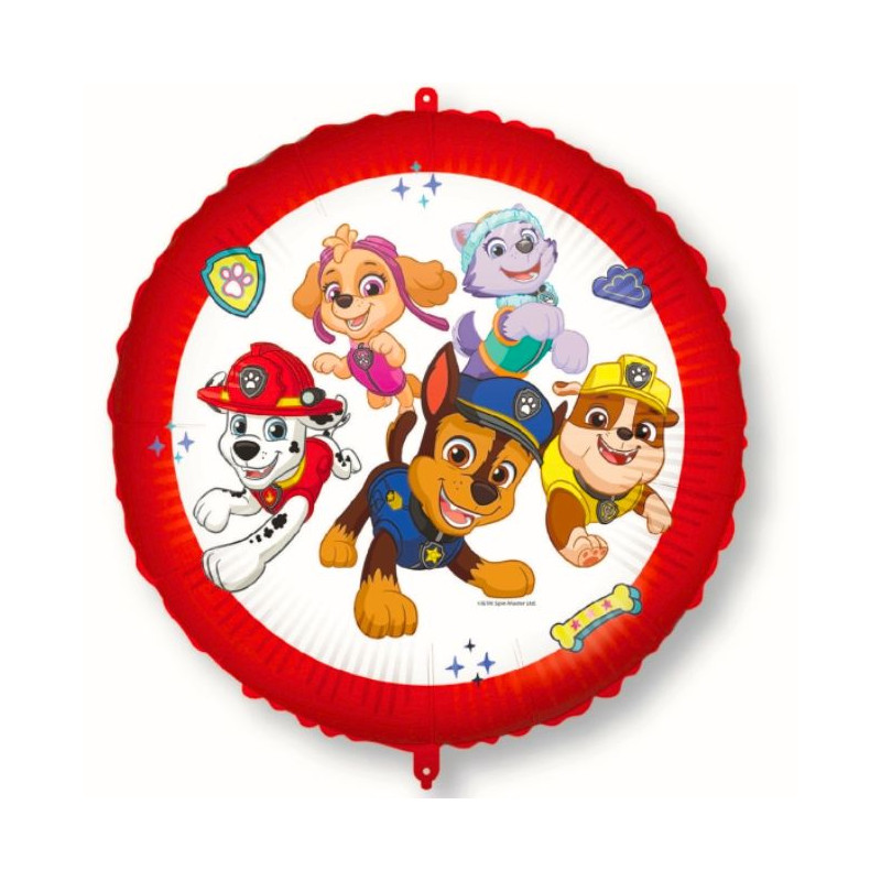 Globo foil patrulla canina con cinta y peso 46cm I Ducaval I Envíos 2