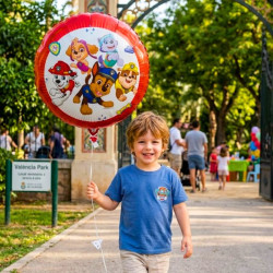 Globo foil patrulla canina con cinta y peso 46cm I Ducaval I Envíos 2