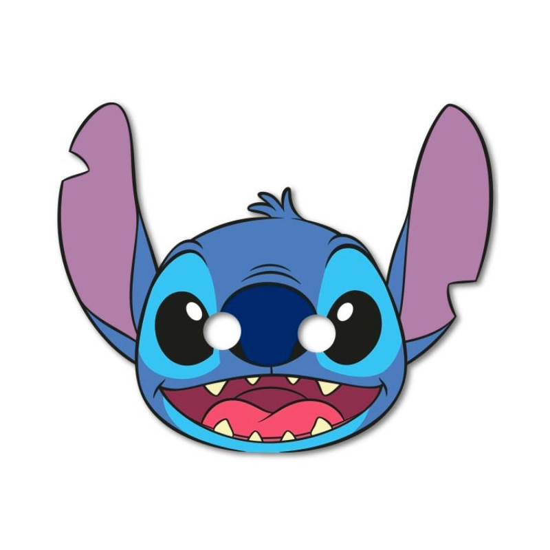 Máscara Stitch y Angel Papel 6ud| Ducaval | Envías 24/48 horas 