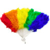 Abanico plumas multicolor | Ducaval | Envías 24/48 horas 