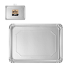 Bandeja rectangular cartón plata metal 25x34cm | Ducaval | Envías 24/