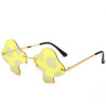Gafas forma seta patilla metal amarilla | Ducaval | Envías 24/48 hora