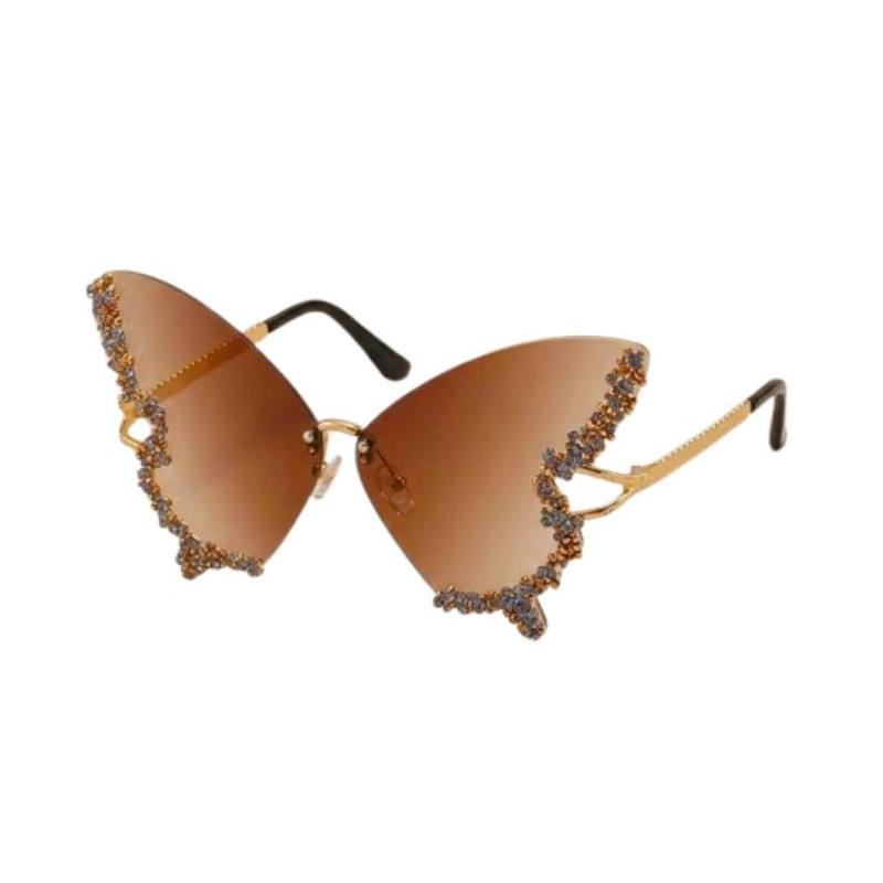 Gafas mariposa diamantes marrón | Ducaval | Envías 24/48 horas 