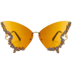 Gafas mariposa diamantes amarillas | Ducaval | Envías 24/48 horas 