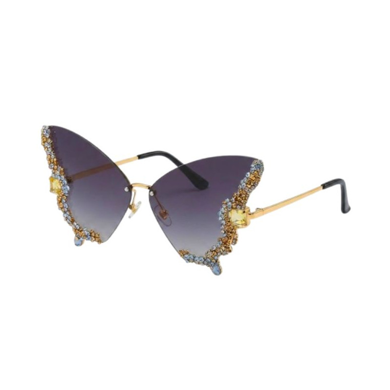 Gafas mariposa diamantes negro | Ducaval | Envías 24/48 horas 