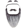 Barba larga gris con bigote y cejas | Ducaval | Envías 24/48 horas 