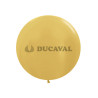 Globo látex metal oro 60cm 10 unidades