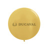 Globo látex metal oro 60cm 10 unidades