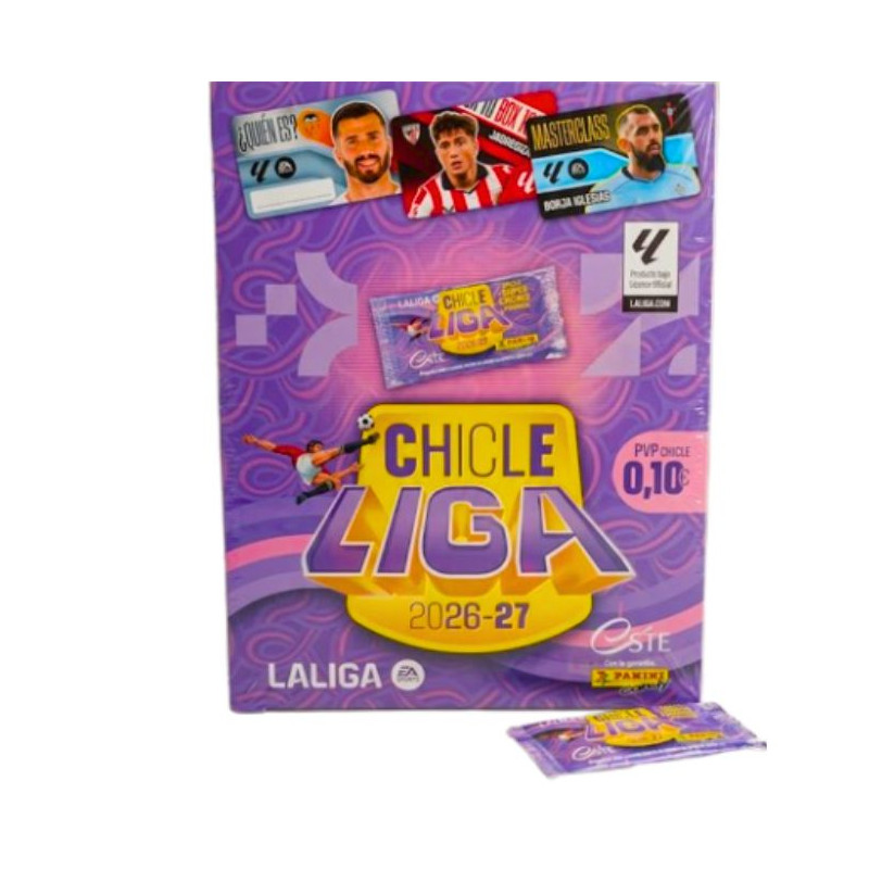 Chicle + cromo liga este 2026/27 | Ducaval | Envías 24/48 horas 