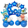 Conjunto globos foil baby boy 27pzas | Ducaval | Envías 24/48 horas 
