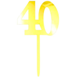 Topper número 40 oro | Ducaval | Envías 24/48 horas 