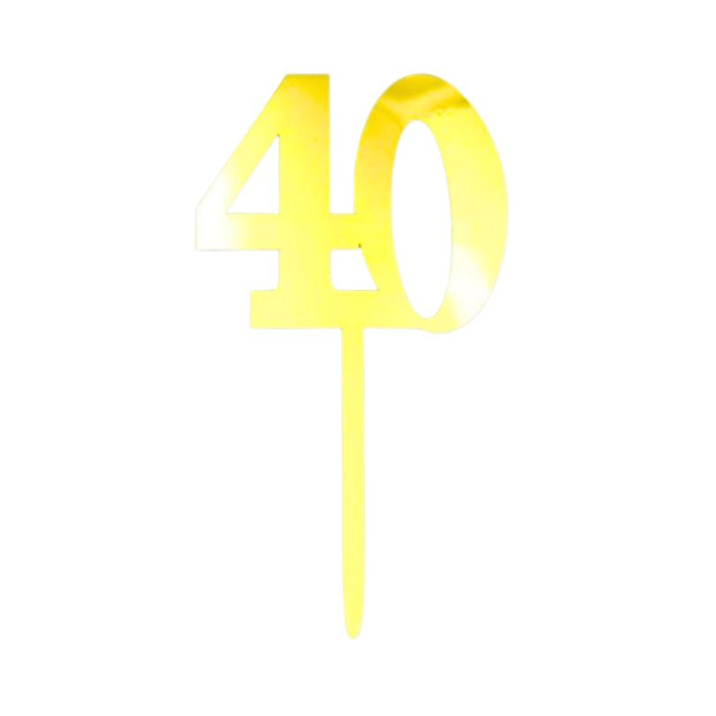 Topper número 40 oro | Ducaval | Envías 24/48 horas 
