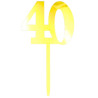 Topper número 40 oro | Ducaval | Envías 24/48 horas 