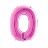 Globo foil rosa N. 0 Rosa | Ducaval | Envíos 24/48 horas