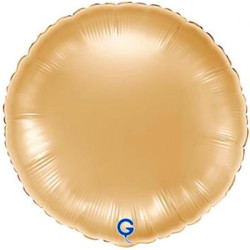 Globo foil círculo white gold 45cm I Ducaval I Envíos 24/48 horas