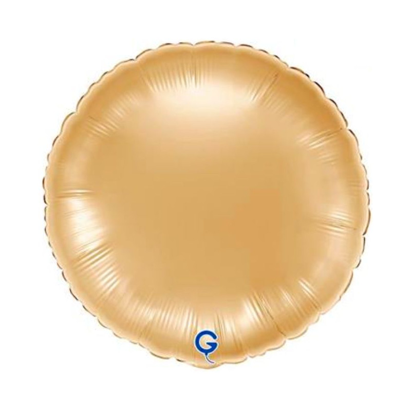 Globo foil círculo white gold 45cm I Ducaval I Envíos 24/48 horas