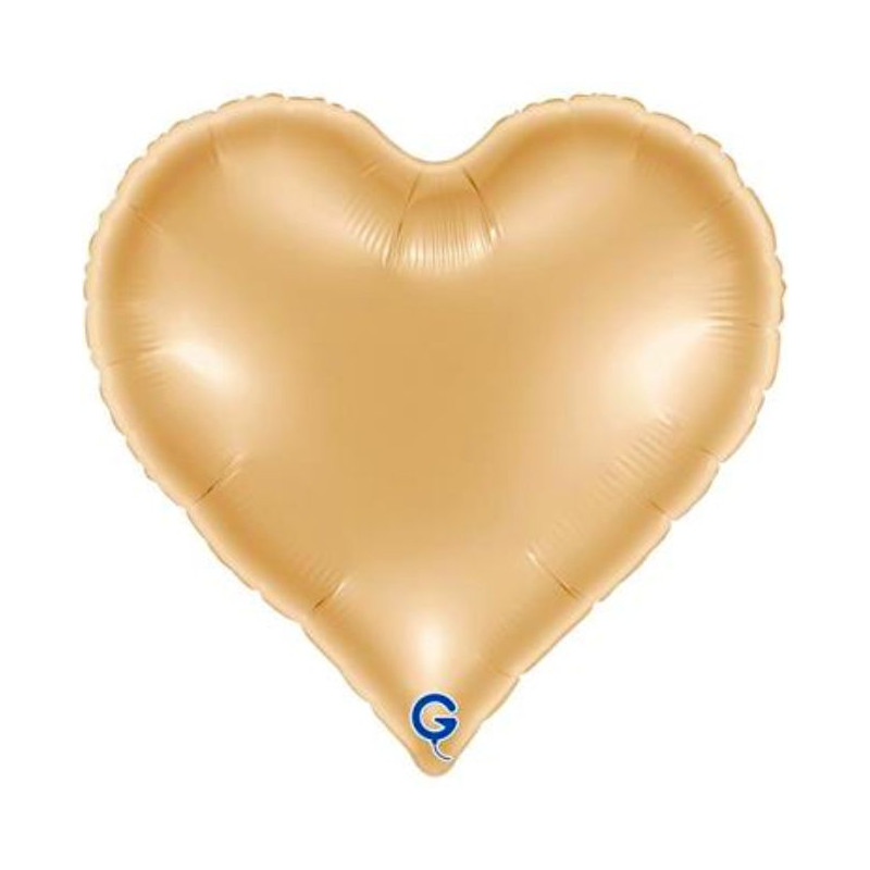 Globo foil corazón white gold 45cm I Disfraces Ducaval I Envíos 24/48