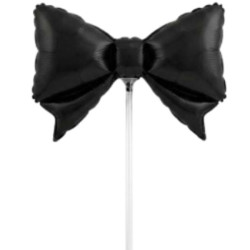 Globo foil mini lazo negro 14"| Ducaval | Envías 24/48 horas 
