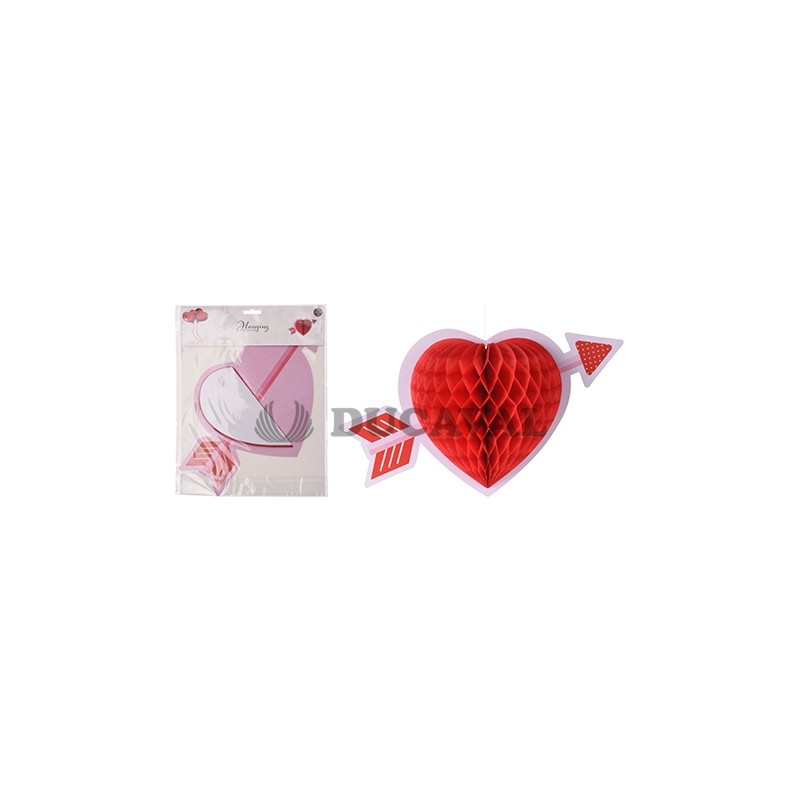 Colgante corazón con flecha