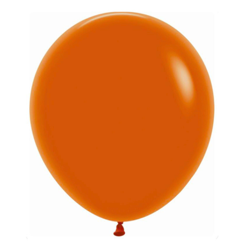 GLOBO LATEX FASHION NARANJA 45CM 15U | Ducaval | Envías 24/48 horas