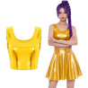 Crop top oro metalizado | Ducaval | Envías 24/48 horas 