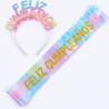 Set diadema y banda feliz cumpleaños| Ducaval | Envías 24/48 horas 