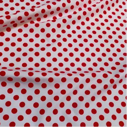 Pañuelo blanco lunar rojo | Ducaval | Envías 24/48 horas 