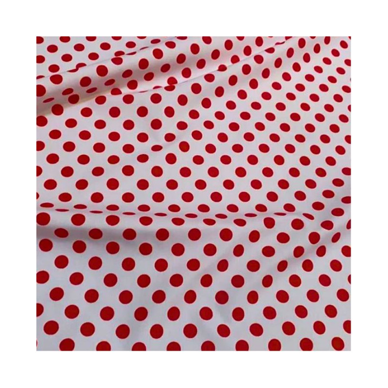 Pañuelo blanco lunar rojo | Ducaval | Envías 24/48 horas 