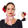 Pañuelo blanco lunar rojo | Ducaval | Envías 24/48 horas 