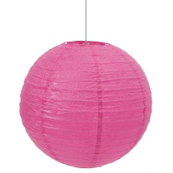 Lámpara papel esfera fucsia 1ud I Ducaval I Envíos 2448h
